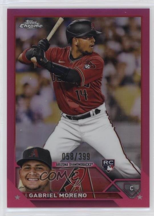 2023 Topps Chrome Magenta Refractor 58/399 Gabriel Moreno #189 0l1
