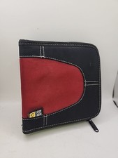 Case Logic 32 CD/DVD Wallet Black  Red Y2k Pa...