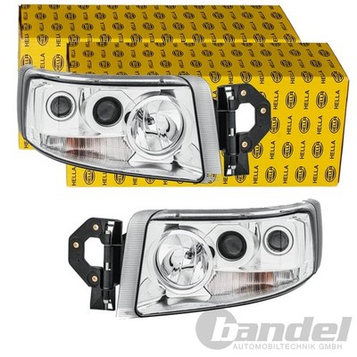 2x HELLA H7/H1/H3 PY21W W5W SCHEINWERFER SATZ passend für LINKS+RECHTS