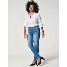 Spanx Ankle Straight Leg Jeans Vintage Indigo Size Medium