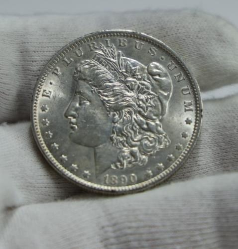 1890 O US Morgan Silber Dollar 1 $ vz (gereinigt)