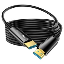 Fiber Optic HDMI Cable 50 FT, 8K Thin HDMI 2.1 Cable, HDMI Cord 48Gbps Ultra ...
