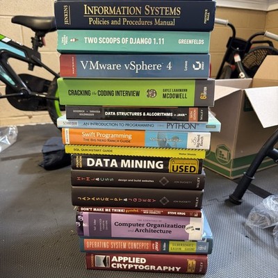 Lot of 16 Books Learning Programing Coding  Python SQL HTML CSS Java CompSci Lot