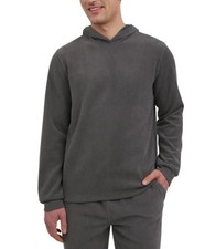 Eddie Bauer Men's L Lounge Pullover Hoodie Gray Polyester/Spandex Blend N0307