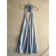 wild fable Light Blue Halter Tie Midi Dress