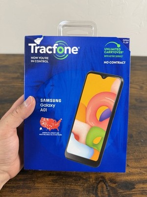 Tracfone Samsung Galaxy A01 - 16 GB - Black New Sealed Phone