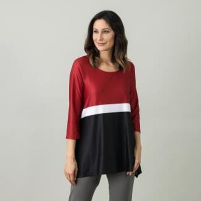Shirt Rot 36 38 BELOVED BASICS Damen Dekostreifen multicolor 5.5279