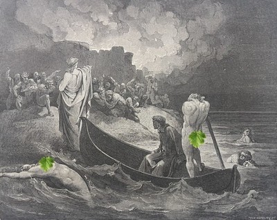 Dantes Gürtelschlaufe Le Styx The Boot Von Charon Divine Comédie Gustave Golden