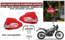 Red Gloss Handguard Fit "For Royal Enfield New Himalayan & Guerrilla 450"