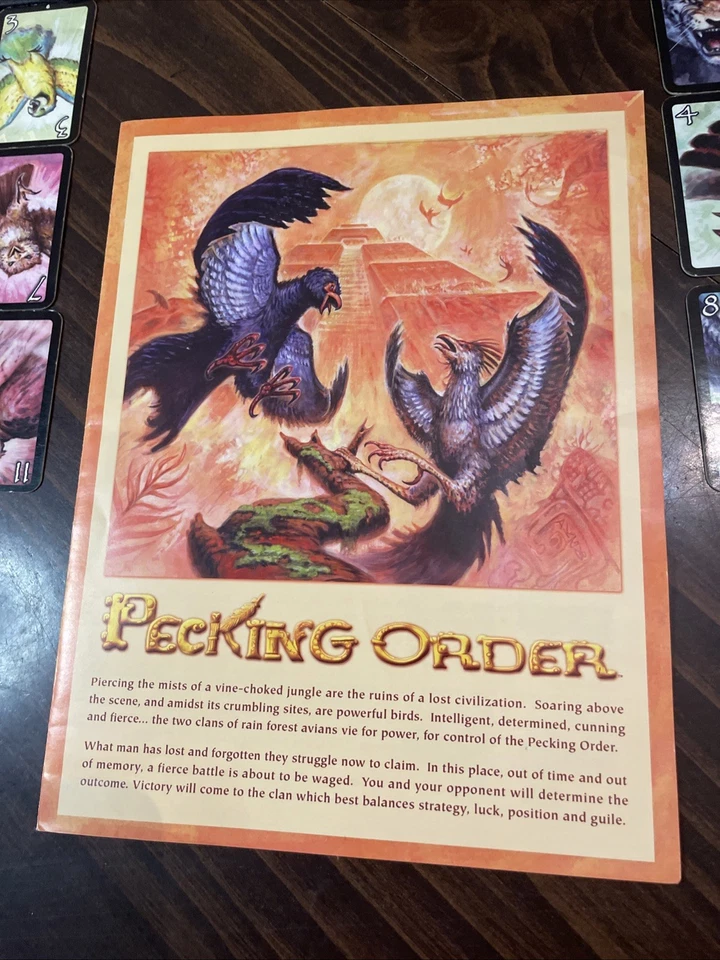 PECKING ORDER BOARD GAME, IMMORTAL EYES by RICHARD GARFIELD, CLAW YOUR WAY 2006 - Image 3 of 4