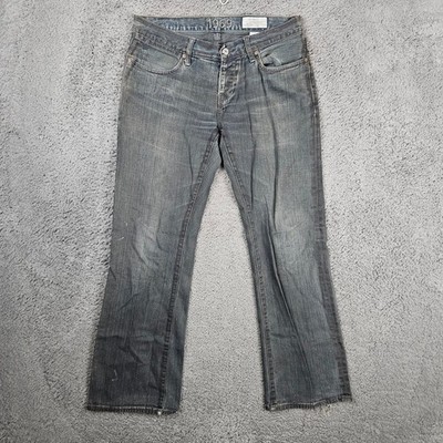 GAP 1969 Extra Low Rise Bootcut Jeans Mens Size 31x30 Denim Dark Wash
