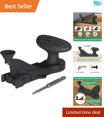 Simplified Hidden Fastener Tool for Efficient Composite Deck Setup - Black