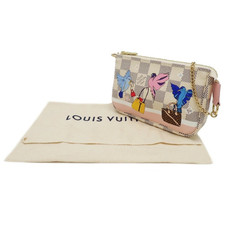 Louis Vuitton LV Mini Pochette Accessori Damier Azzurro N64451 Autore Ottima
