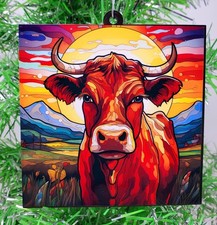 COW HIGHLAND COW Themed - Christmas Ornament