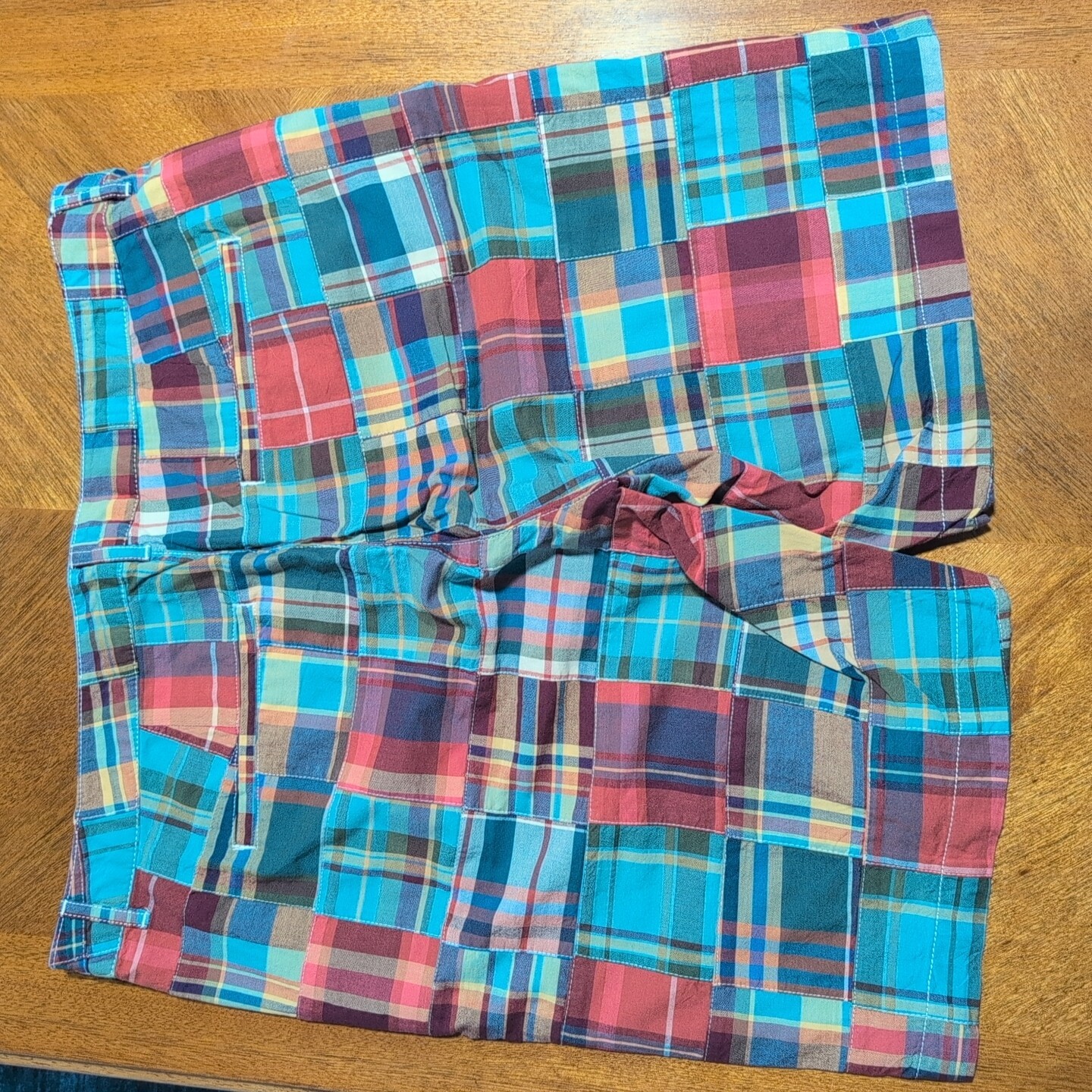 LL Bean Patchwork Button Down Shirt And Shorts Ma… - image 3