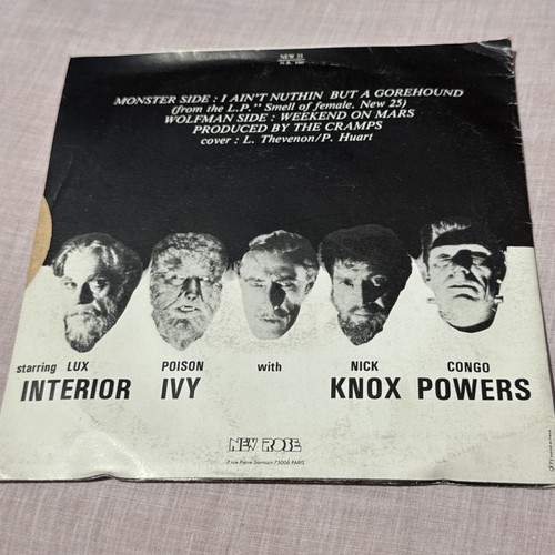 THE CRAMPS Nuthin’ But A Gorehound 7” (1983) New Rose FRANCE Psychobilly 45RPM - Bild 5 von 5