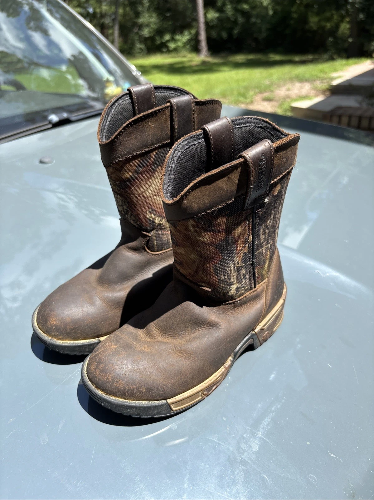 Rocky Boys'Southwestern Wellington Outdoor Boot - Round Toe - FQ0003639 Size 13m
