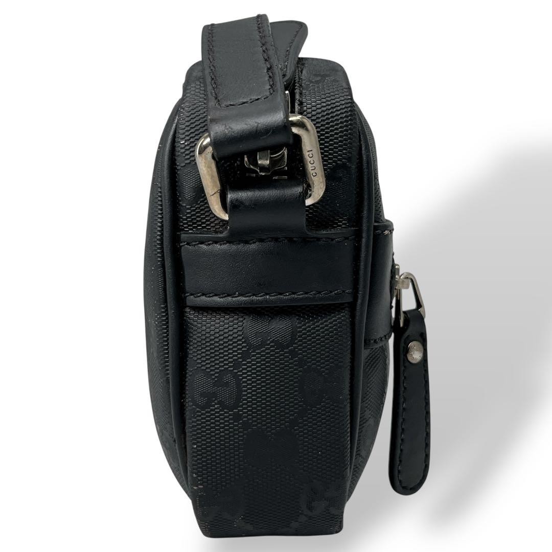 GUCCI Implement Shoulder Bag Camera Bag Black PVC… - image 21