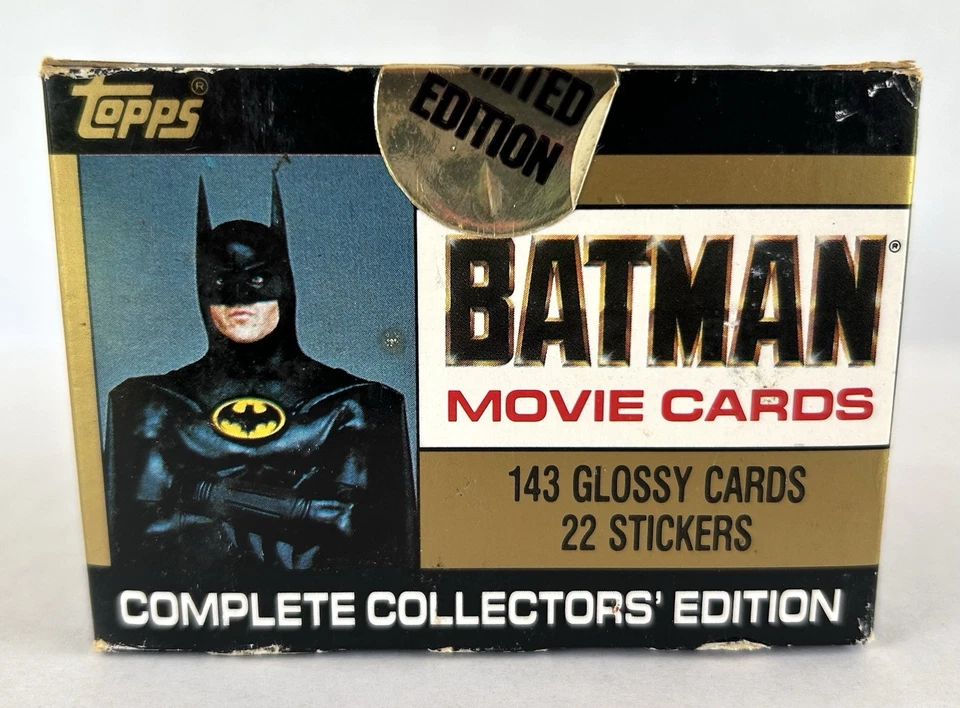 Tarjetas de película vintage Topps Batman 1989 coleccionistas edición limitada selladas Foto 2 de 4