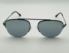 Tom Ford ABOTT FT 0667 Black/Grey Silver Mirror Sunglasses 56-18-145