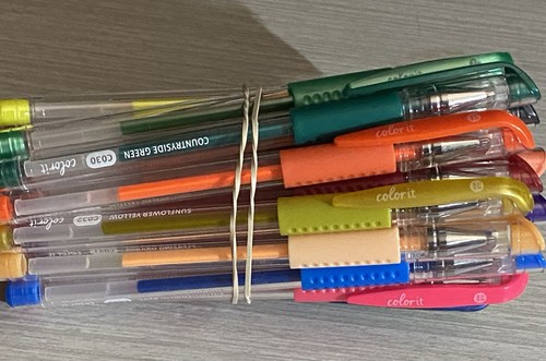 Color It Gel Pens 28 Plus 28 Refills *NEW * Unused Open Box Misc Lot - Picture 3 of 8