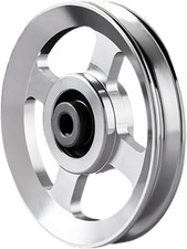 Aluminum Pulley Wheel, 88-90Mm Universal Aluminum Alloy Bearing Pulley Wheel for