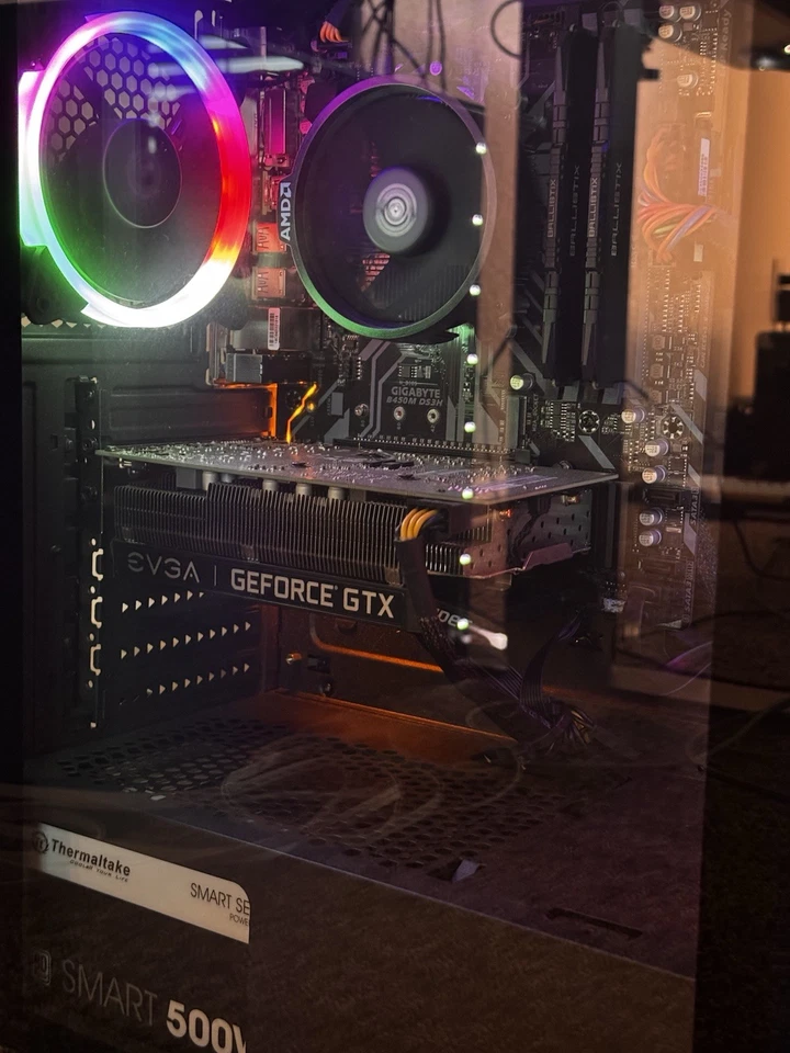 Custom Gaming PC Ryzen 5 2600, GTX 1660 Super, 16GB RAM, 480GB SSD, With WiFi - Image 2 of 3