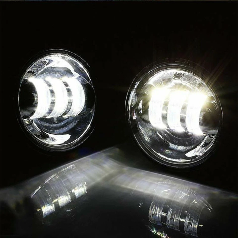 Faro LED clásico de 7" para Harley Davidson Electra Glide + luces de paso de 4,5" Foto 4 de 4