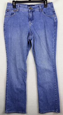 BandolinoBlu Jeans Womens 8 Blue Medium Wash Modern Bootcut Embroidered Pockets