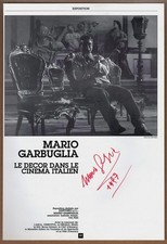 Mario Garbuglia (1927-2010) - Italian set designer - Signed program page - COA