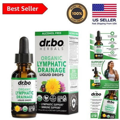 1oz Herbal Lymphatic Support Drops - Cleanse & Detox with Echinacea & Elderberry