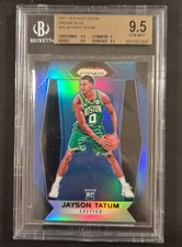 🔥 2017 PANINI PRIZM JAYSON TATUM #16 BLUE PRIZM ROOKIE /199 GEM MINT BGS 9.5 🔥