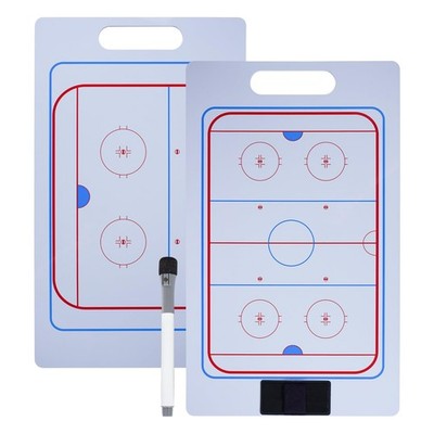 Joyeee Ice Hockey Coaching Board, Pro Full & Half Court Dry DoubleSided Erase...