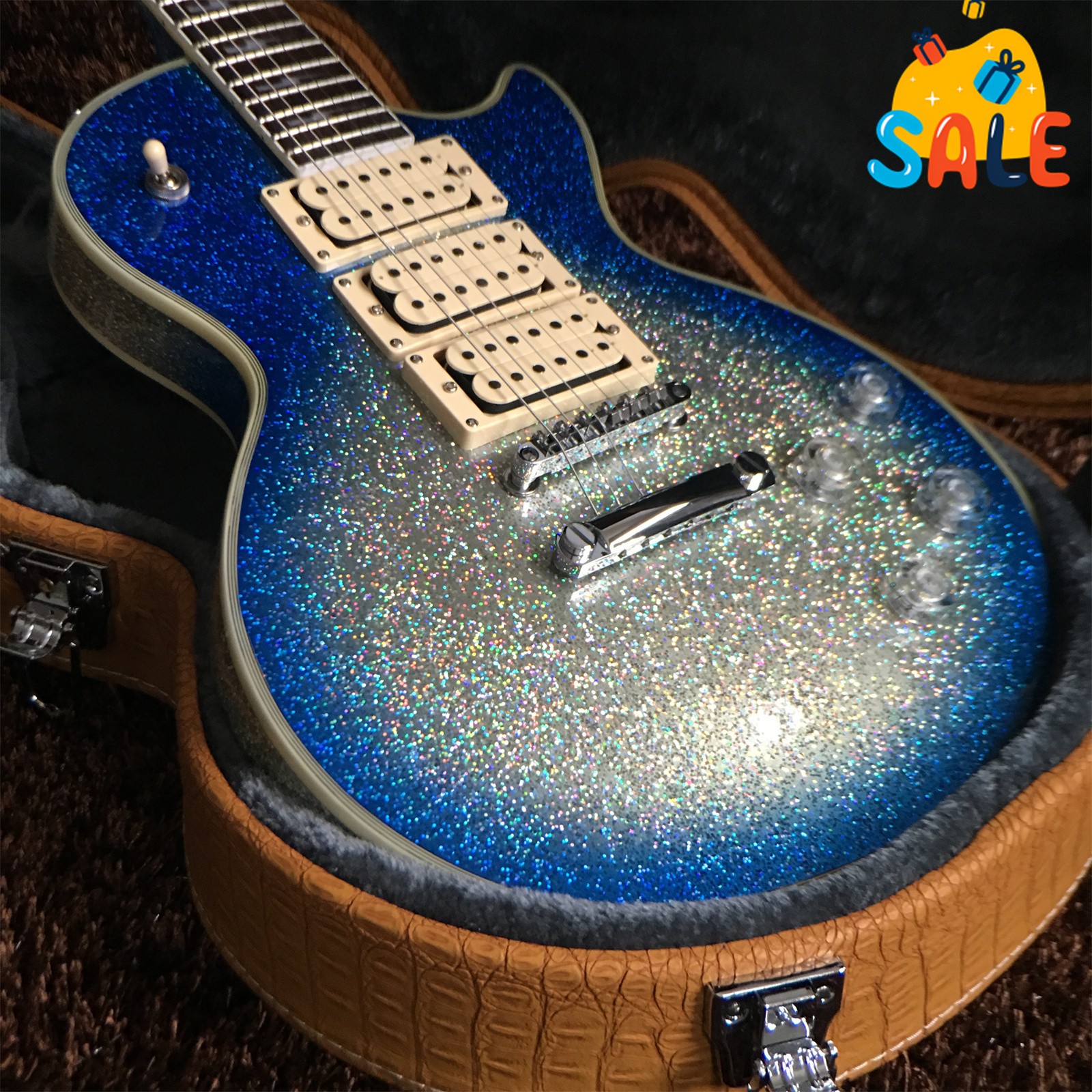 Ace Frehley Les Paul Electric Guitar Chrome Parts Ace Frehley Signature