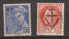 FRANCE! Timbres anciens de la Libération depuis 1944 d'ALENCON