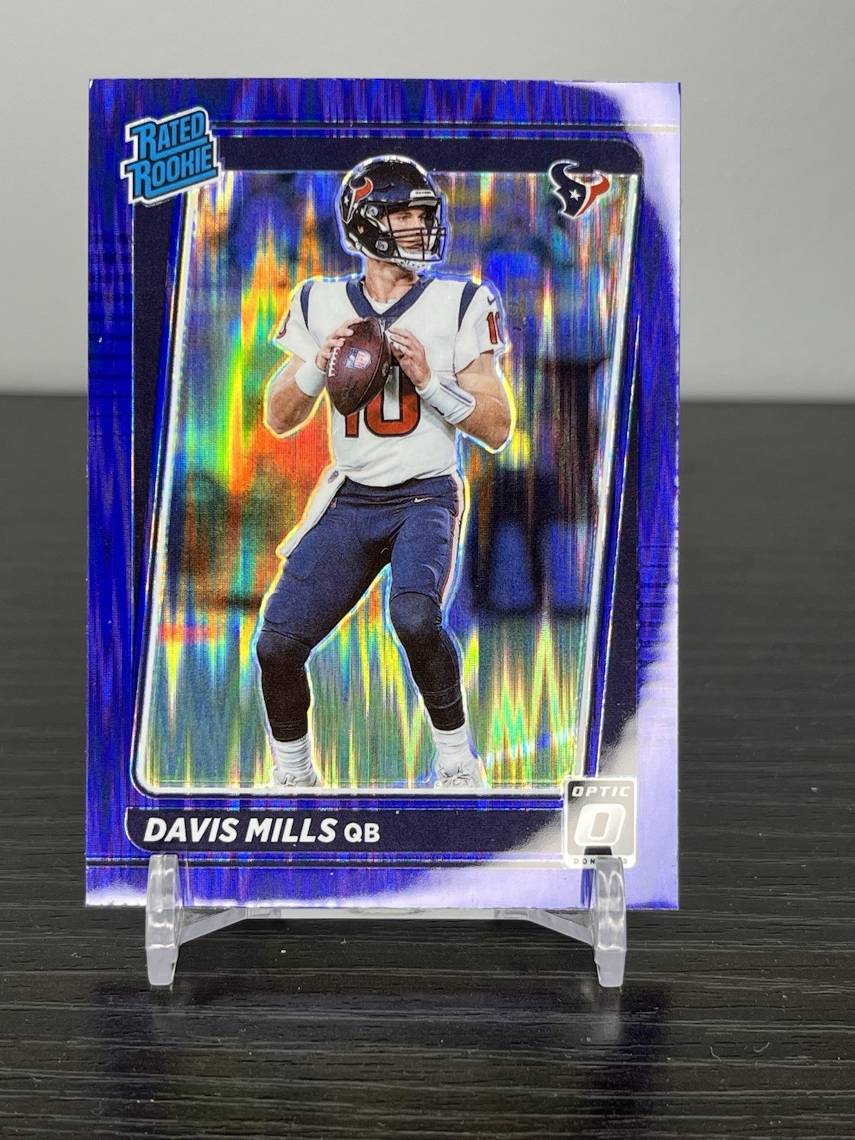 Davis Mills Panini Donruss Optic #222 Purple Shock