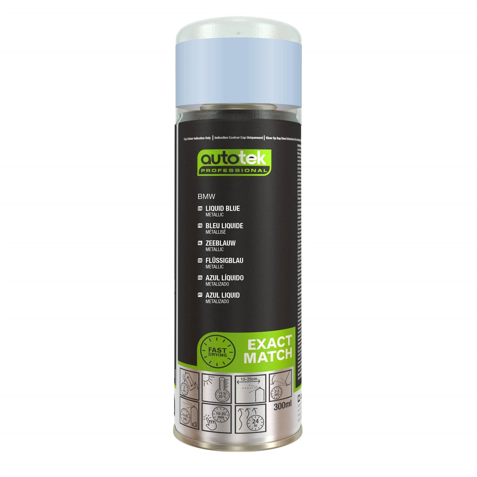Autotek BMW Liquid Blue Fast Drying Aerosol Spray Paint 300ml
