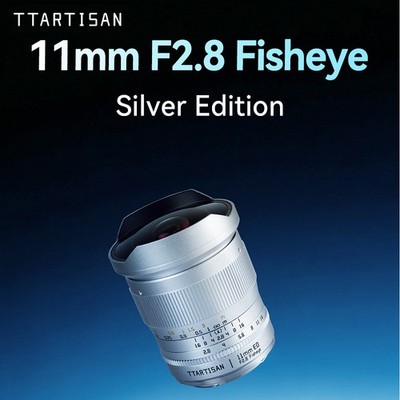 TTArtisan 11mm F2.8 Sliver MF Fisheye Full Frame Ultra-Wide Lens for E/Z/RF/L