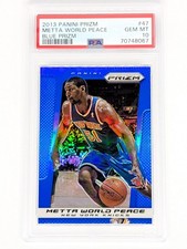2013-14 Panini Prizm Blue Prizm #47 Metta World Peace PSA 10 New York Knicks