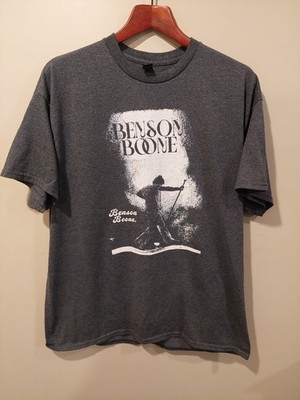 Benson Boone Tour Shirt XL Gray 2-Sided Dates on Back ''American Heart'' Band Tee
