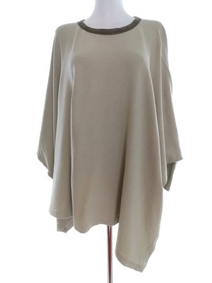 RALSTON Damen Tunika Bluse Gr. 54 Grau Viskose Langer Ärmel Einfarbig Runder
