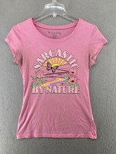 Wond Up T Shirt Womens M Pink Sarcastic By Nature