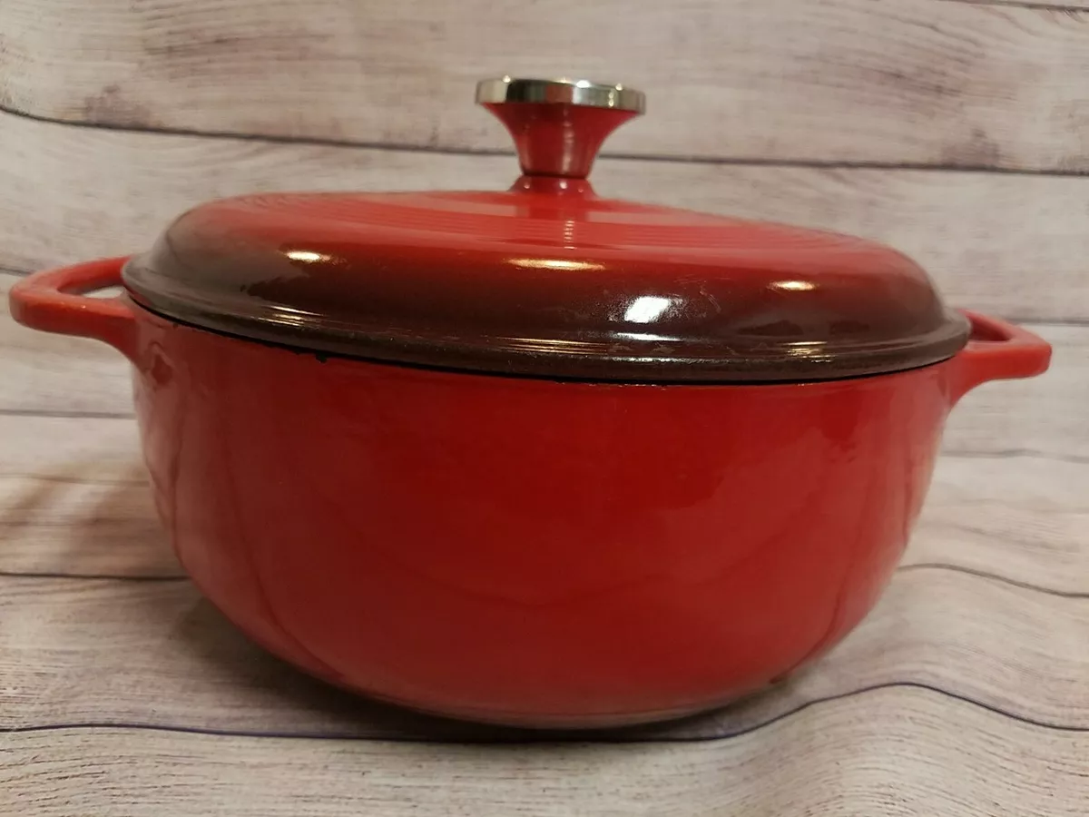 Round Enameled Cast Iron Dutch Oven 5 Quart by World Market