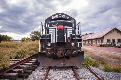 Finger Lakes Railway FGLK 1703 EMD GP9 at Geneva, NY 2014 5 x 7 Photo