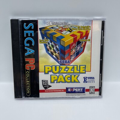 Vintage Sega Puzzle Pack PC Collection 1999 Brand New Sealed 