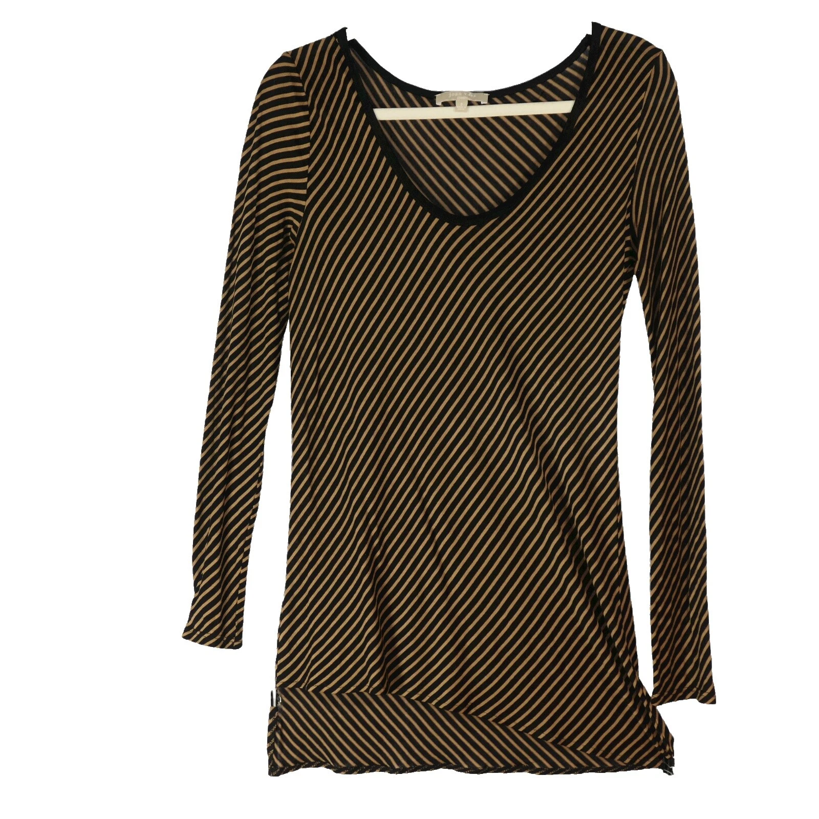 Camisetas a Rayas Casual Joan Vass para Mujeres