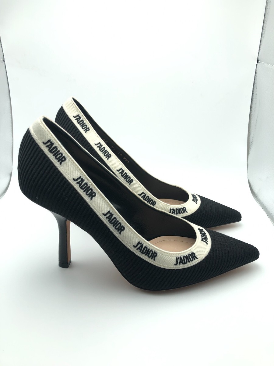Christian Dior J'Adior pump heels White Ribbon logo all around (EU