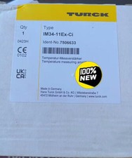 TURCK IM34-11Ex-Ci Security Module 7506633 temperature measurement amplifier