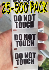 DO NOT TOUCH WARNING STICKERS 25-1000 Pack Label decal gag joke decal