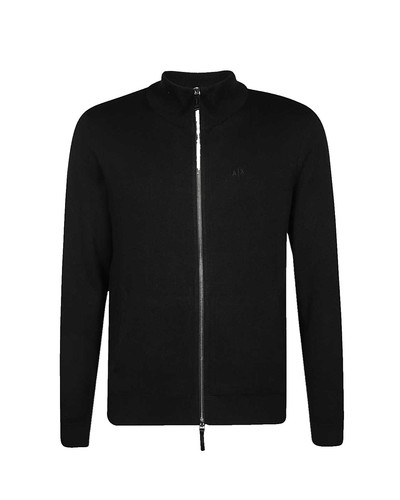 Armani Exchange A|X Mens Hooded Cardigan Full Zip Up Contrast
